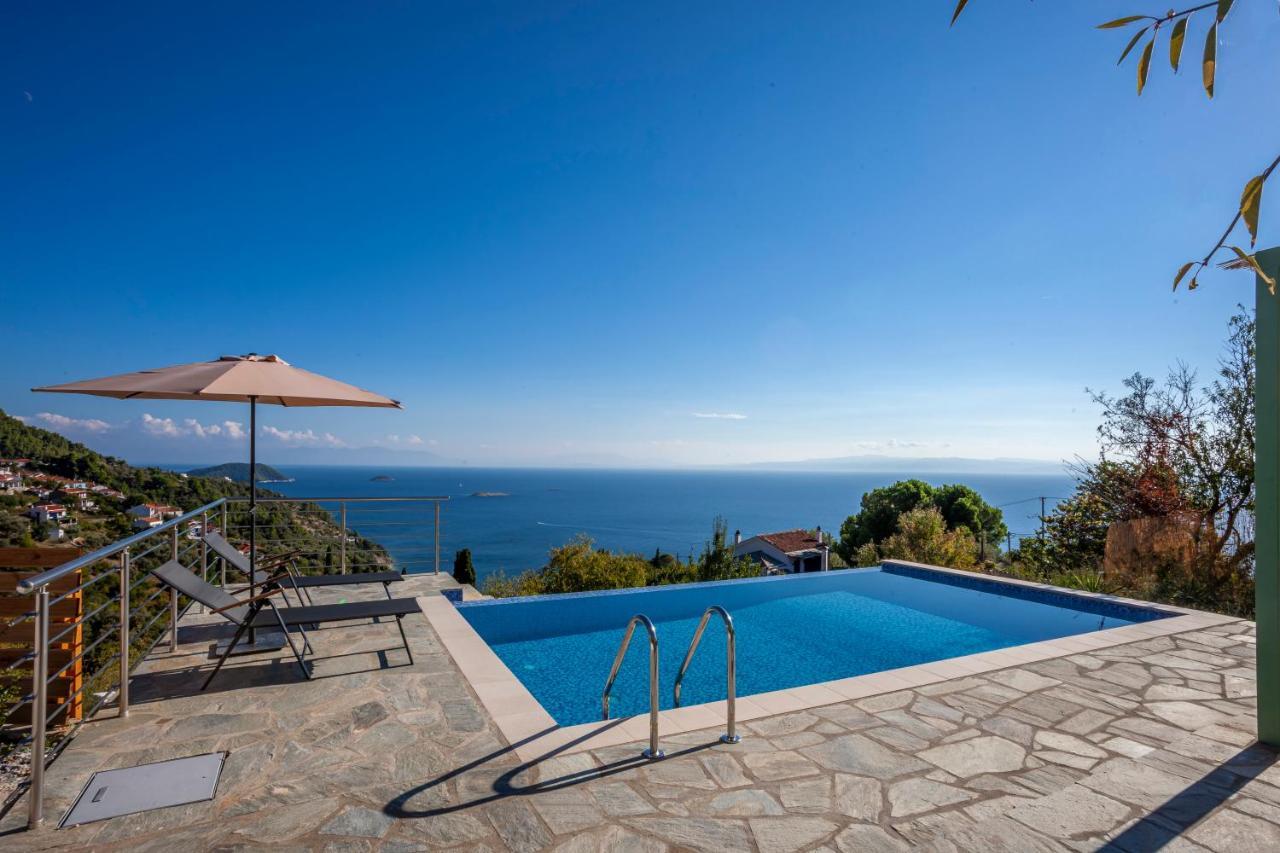 Olea Skopelos Villas With Swimming Pools & Sea View Panormos  Zewnętrze zdjęcie