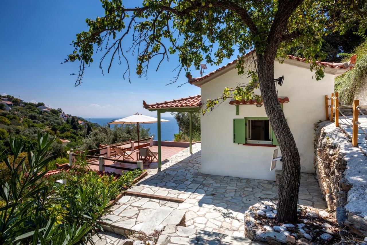 Olea Skopelos Villas With Swimming Pools & Sea View Panormos  Zewnętrze zdjęcie
