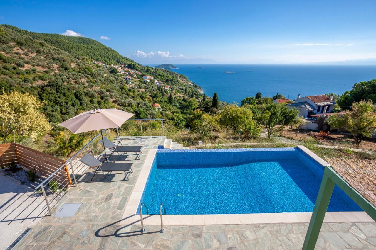 Olea Skopelos Villas With Swimming Pools & Sea View Panormos  Zewnętrze zdjęcie