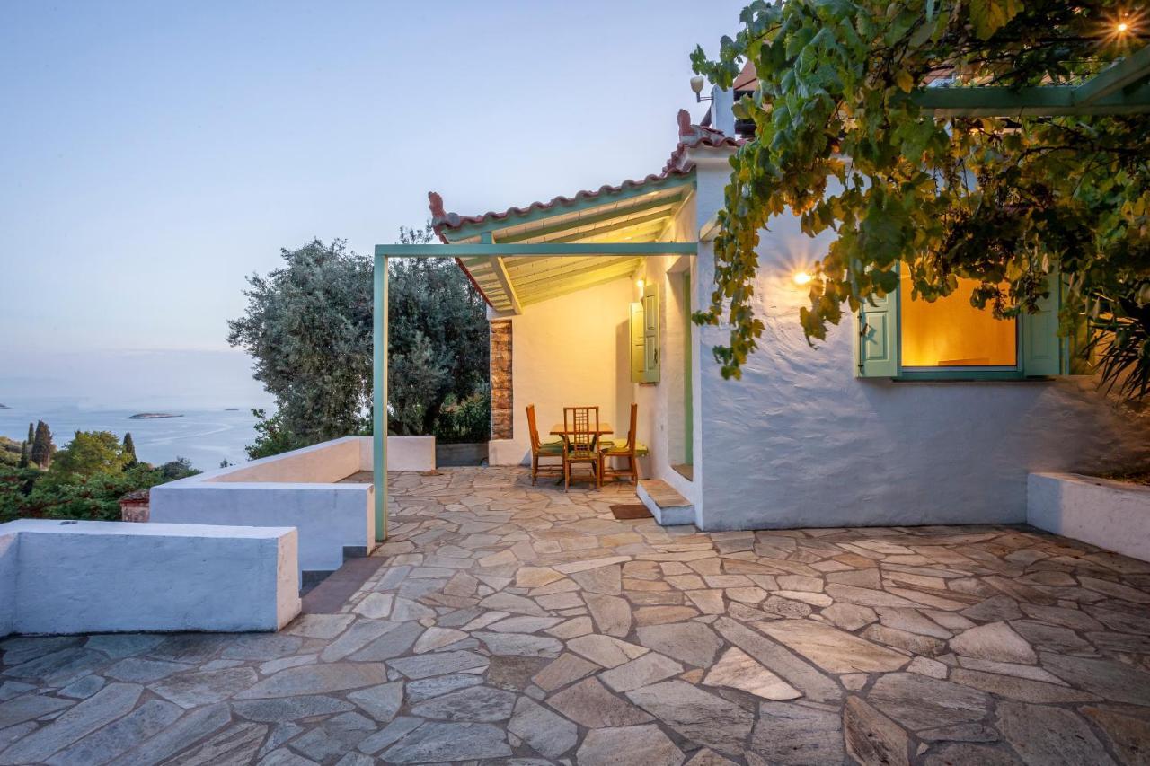 Olea Skopelos Villas With Swimming Pools & Sea View Panormos  Zewnętrze zdjęcie