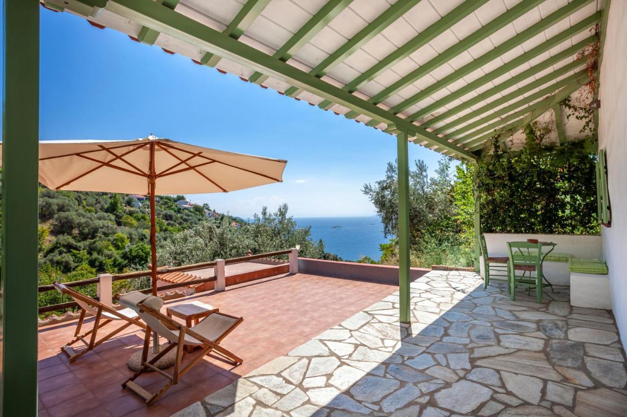 Olea Skopelos Villas With Swimming Pools & Sea View Panormos  Zewnętrze zdjęcie